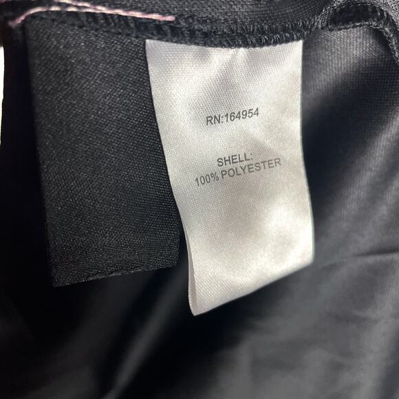 Toccin Faux‎ Leather Wrap Skirt Midi Black Waist Strap Tie Sz S - Picture 12 of 12